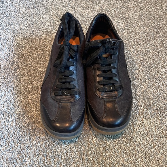 Louis Vuitton Canvas and Leather Monogram Sneakers - Picture 4 of 8